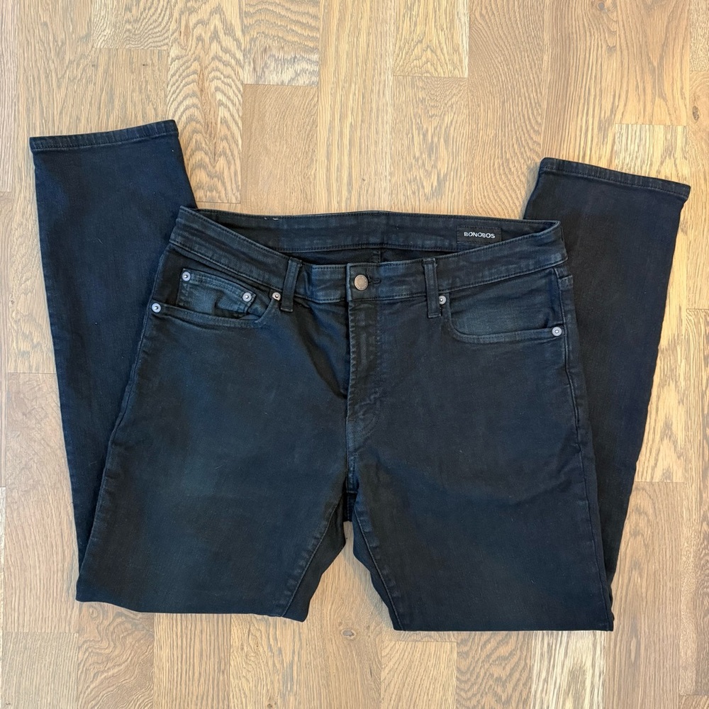 Men’s bonobos black Denim Jeans - Picture 2 of 7